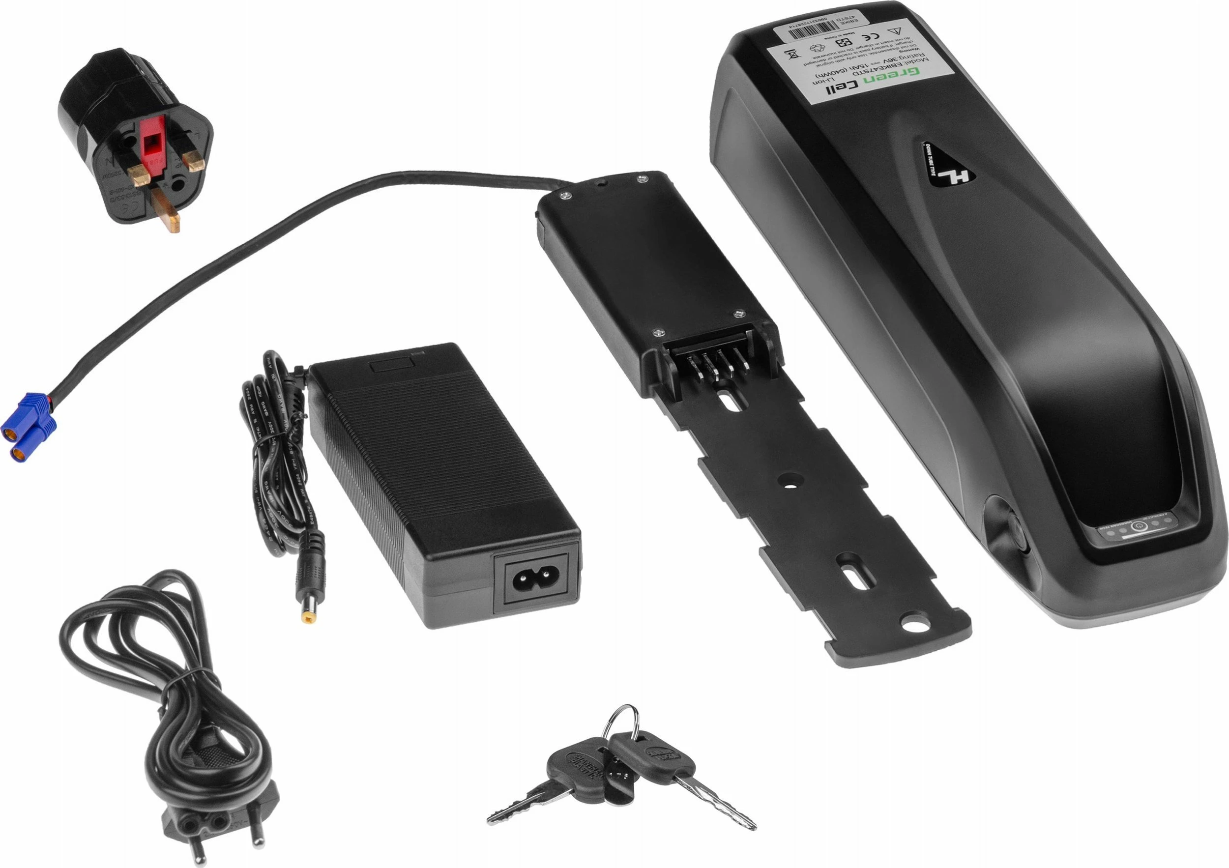 Bateri për biçikletë elektrike Green Cell EBIKE78STD 48V 18Ah 864Wh Li-Ion, XLR 3-Pin