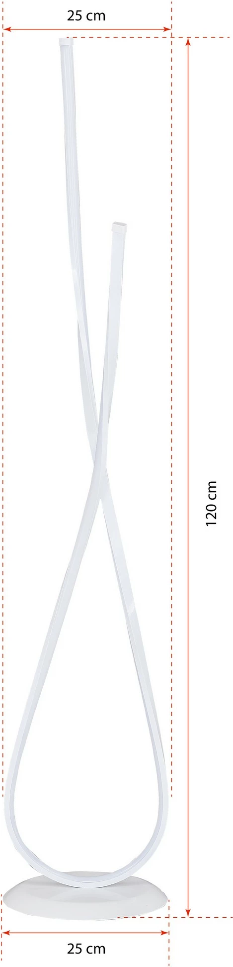 Llambë dyshemeje Opviq Van Gogh, e bardhë, shumëngjyrëshe