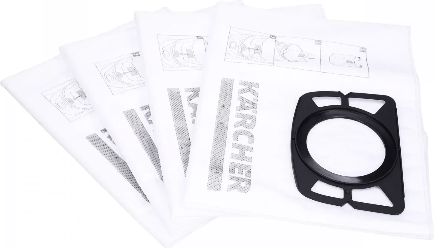 Qese filtri flisi, Karcher, 2.863-314.0, 3 shtresa, për WD 2 Plus/WD 3/KWD 1-3/SE 4001-4002, paketë 4 copë