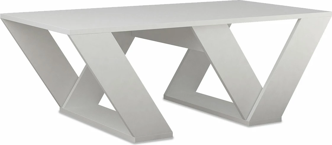 Tavolinë kafeje Pipra, ngjyrë e bardhë, 110x60x40