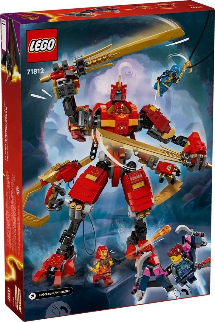 Set LEGO NINJAGO 71812 Kai's Ninja Climber Mech, për fëmijë 9+ vjeç, Kuq