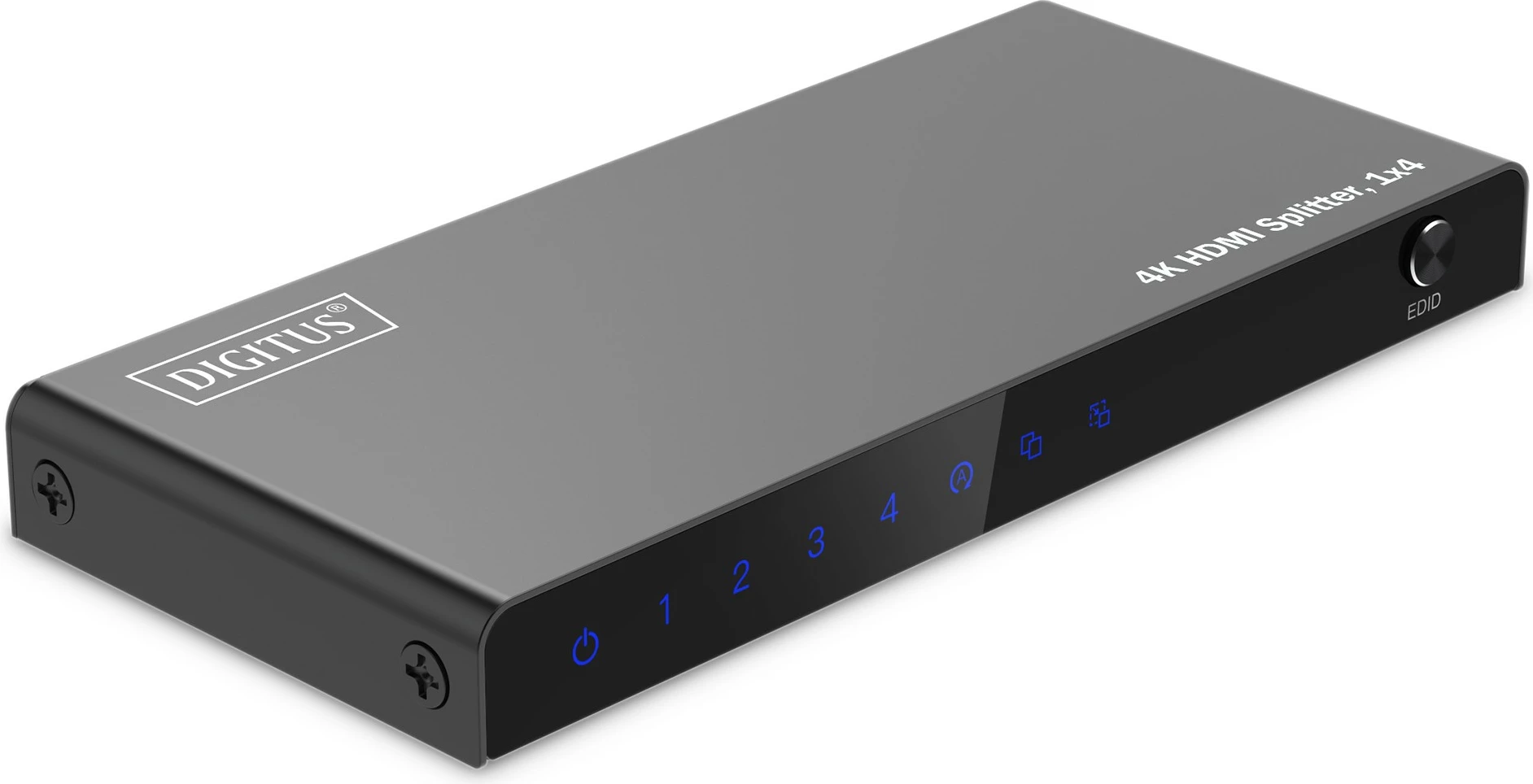 Splitter HDMI Digitus 4K, 1x4, HDMI, 4x HDMI, Micro USB, 3840 x 2160 pixels, i zi, metal