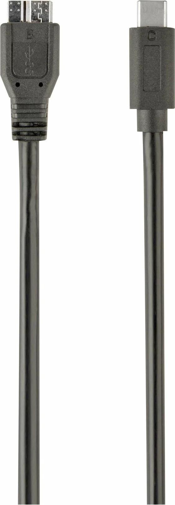 Kabllo USB-C Gembird CCP-USB3-mBMCM-1M, 1m, e zezë