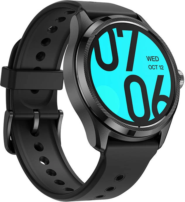 Smartwatch Mobvoi TicWatch Pro 5 GPS Elite Edition, 1.43", 32GB, 2GB RAM, i zi, set me rrip silikoni dhe rrip eco-leather