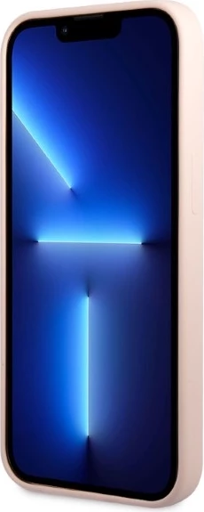 Mbështjellës Guess GUHMP13MSBPLP për iPhone 13 6.1", silikon, MagSafe, rozë