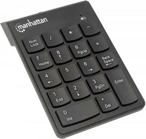 Tastierë numerike wireless Manhattan 178846, 18 taste, e zezë