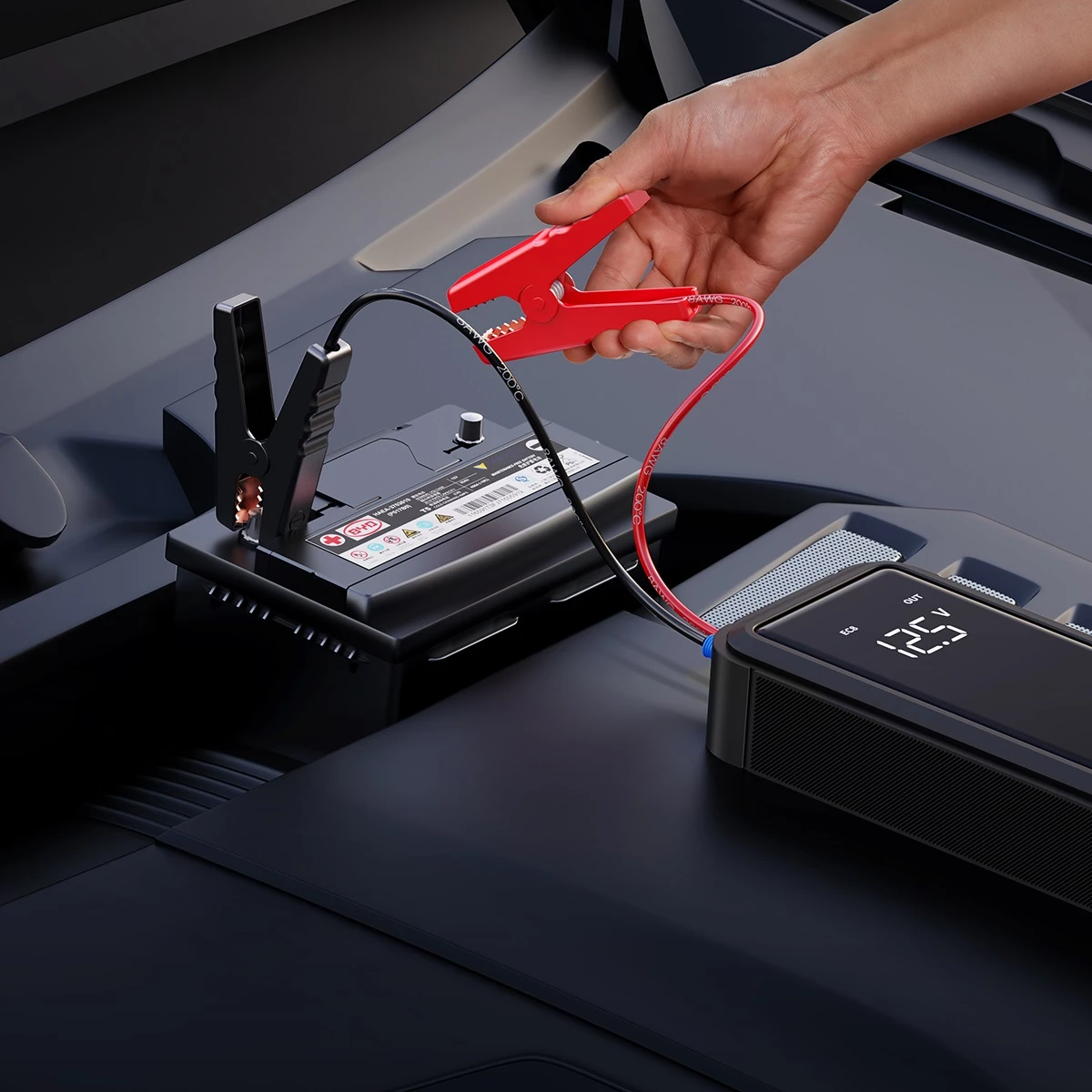 Jump starter Baseus Super Energy Mega Series BS-CH007, 3000A, 12V, me superkondensator, Gri