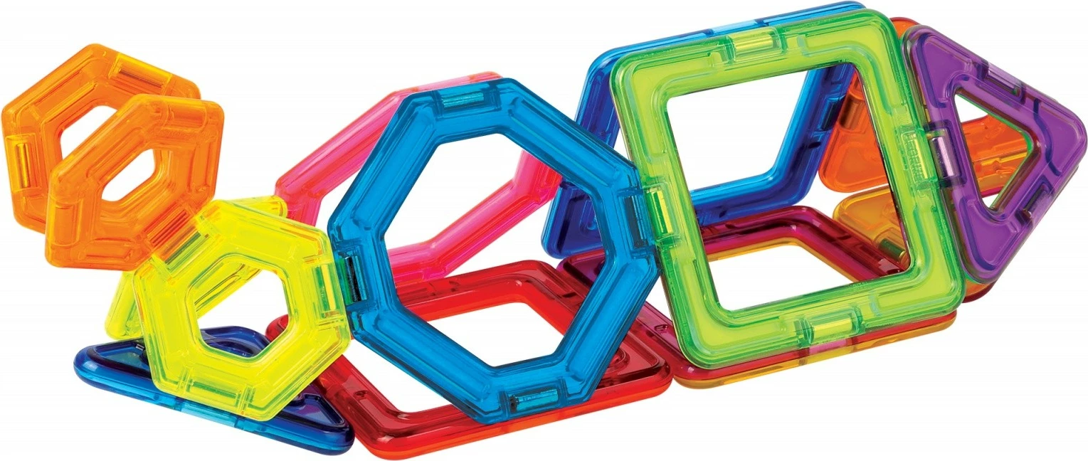 Set lodrash magnetike Magformers Challenger, 14 pjesë, shumëngjyrëshe