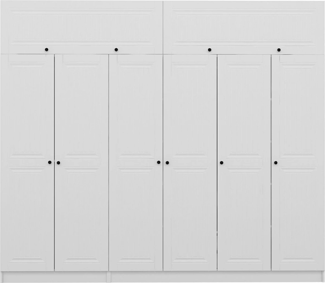 Dollap Skye Decor, i bardhë, 270x235x52cm, 10 pjesë