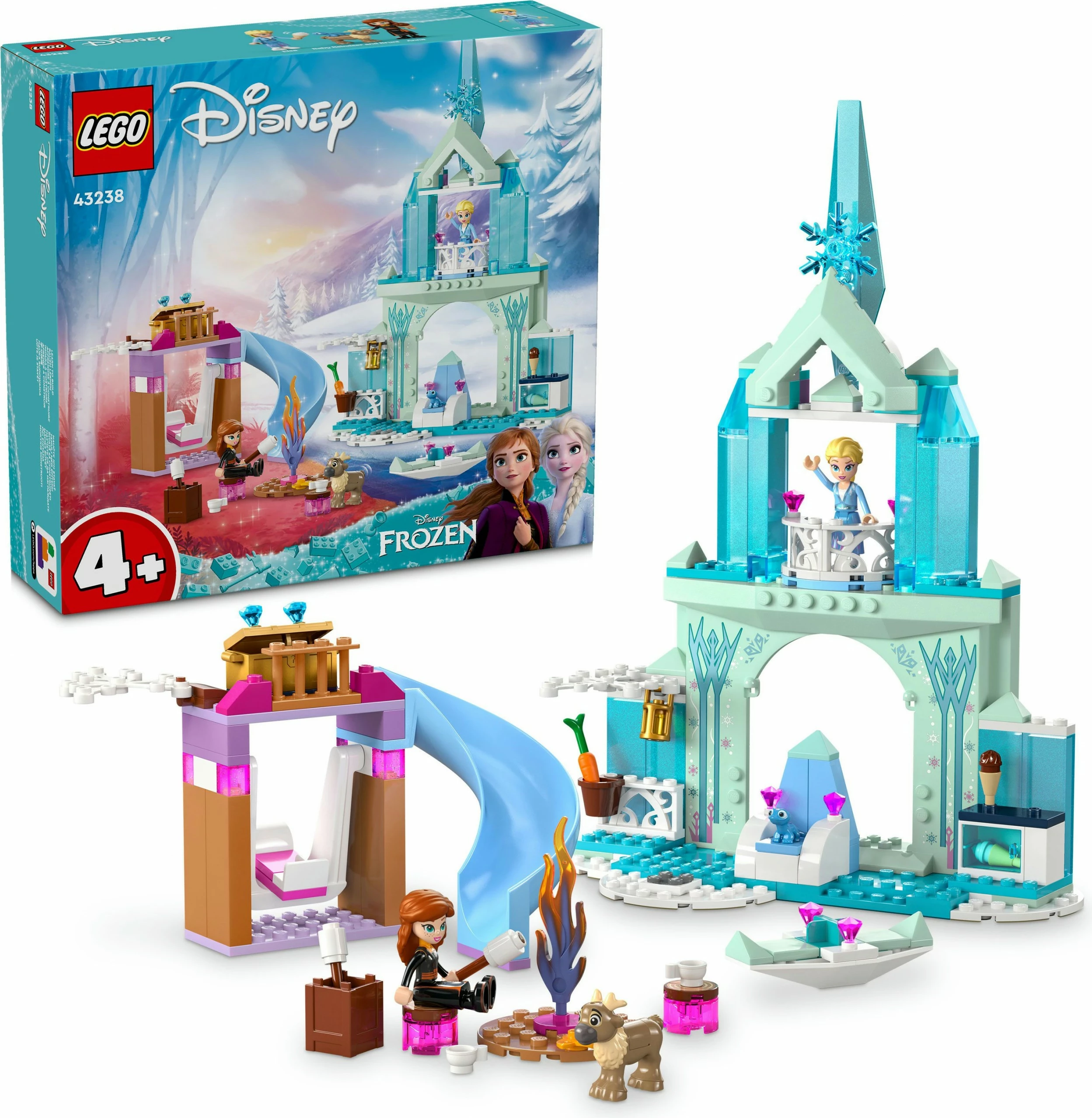 Set ndërtimi LEGO Disney 43238 Elsa's Frozen Castle, 163 pjesë, shumëngjyrësh