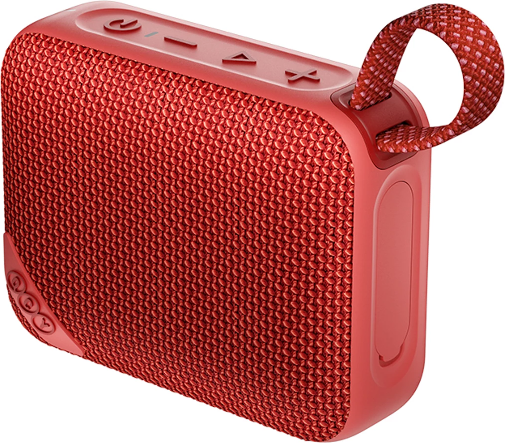 Altoparlant Bluetooth QCY SP2, 5 W, Bluetooth 5.3, IP67, RGB, TWS Stereo, microSD, 1000 mAh, i kuq