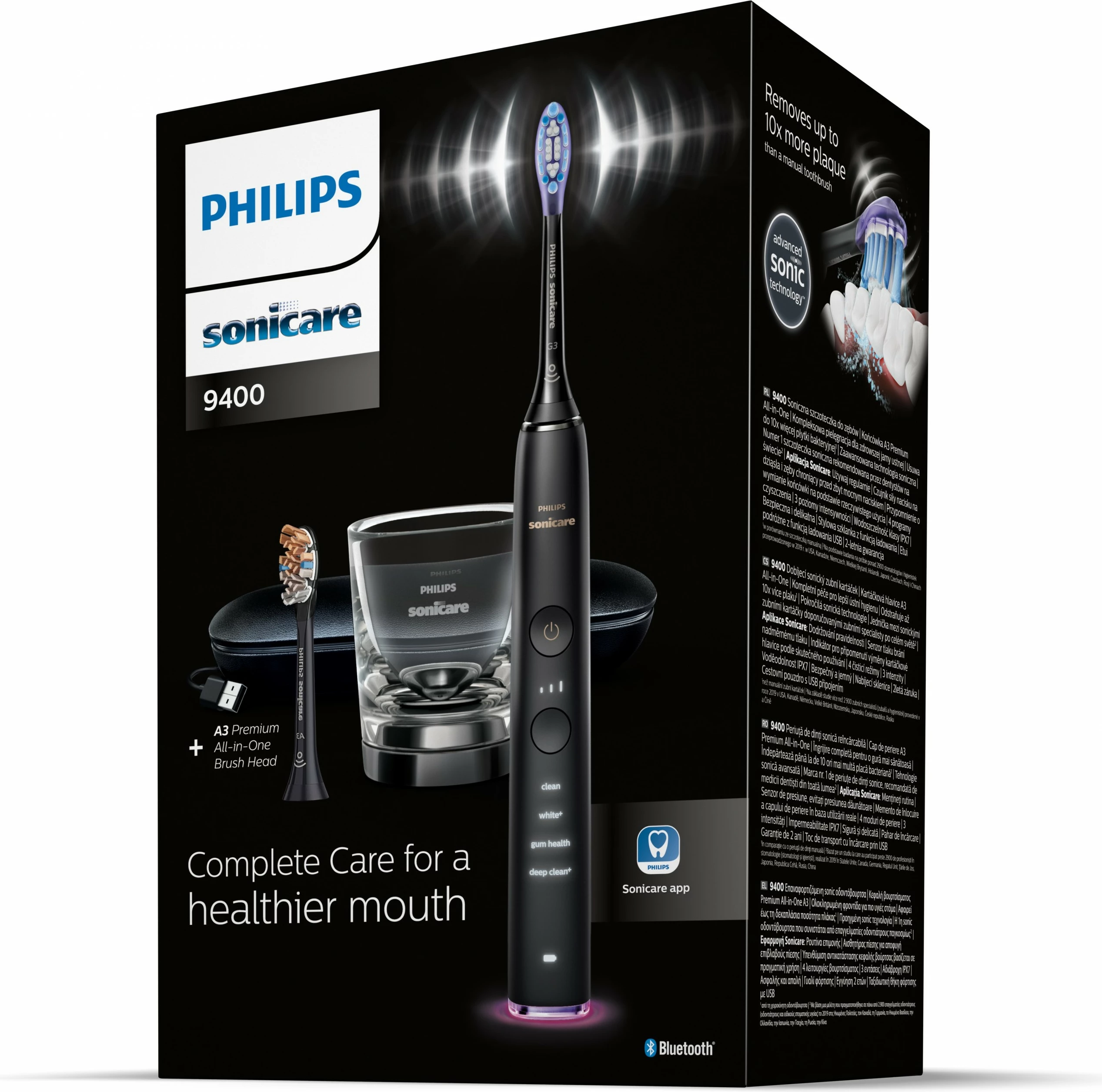 Furçë dhëmbësh elektrike Philips DiamondClean Smart HX9917/89, e zezë