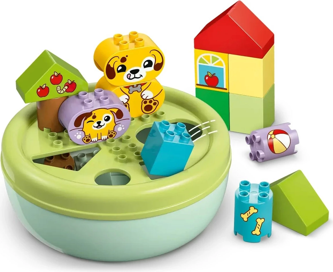 Set lodrash LEGO DUPLO Shape Sorter: Puppy House 10441, 17 pjesë, shumëngjyrëshe