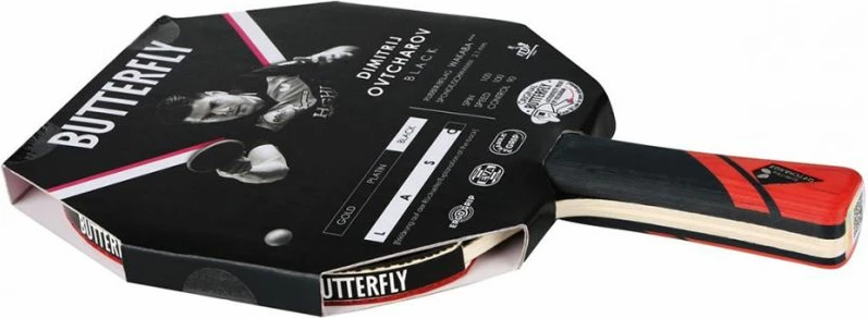 Raketë ping pongu Butterfly, e zezë