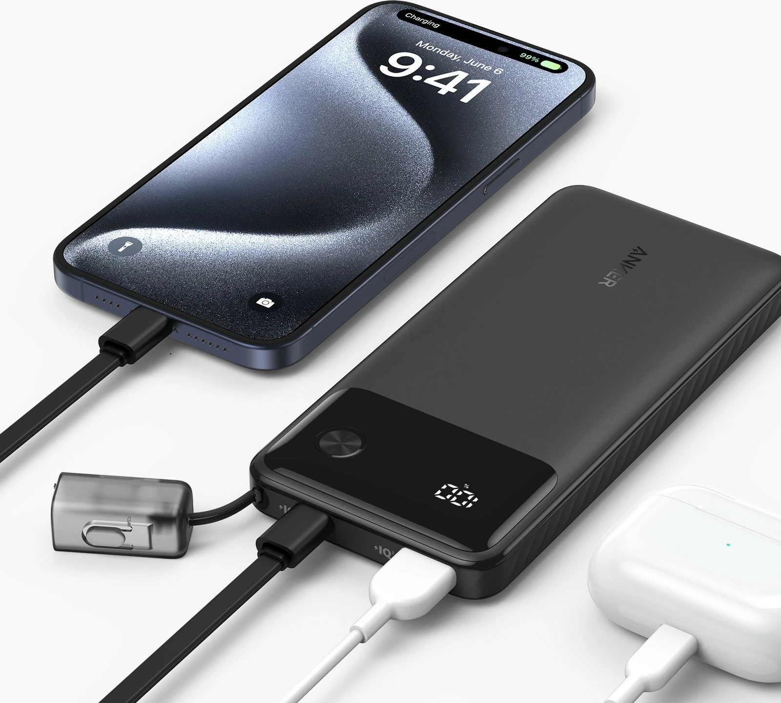 Power bank Anker A1388G11, 10000 mAh, 22.5 W, Ngjyrë e zezë