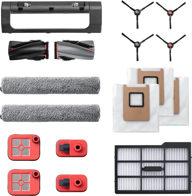 Set pjesë rezervë për robot fshesë me korrent Eufy (Anker) Omni E25/E28, 12 copë