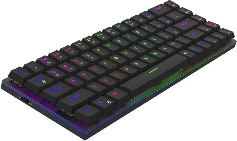 Tastierë mekanike Aqirys Agena, 65%, 68 taste, RGB, wireless & me kabllo, e zezë