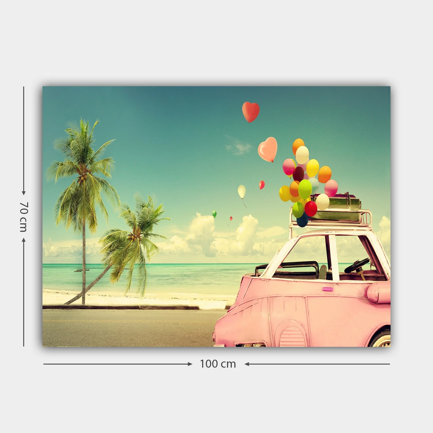 Pikturë dekorative në kanavacë, shumëngjyrëshe, Wallity, 70x100cm