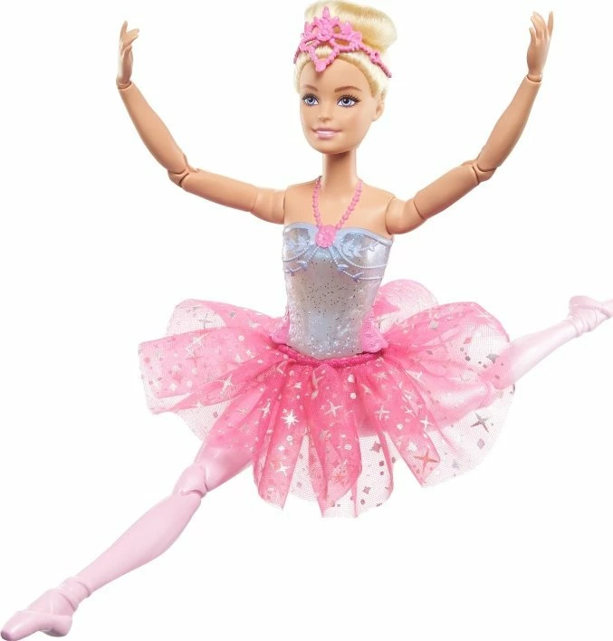Kukull Barbie Mattel Dreamtopia Magic Lights Ballet Dancer HLC25, me drita, rozë