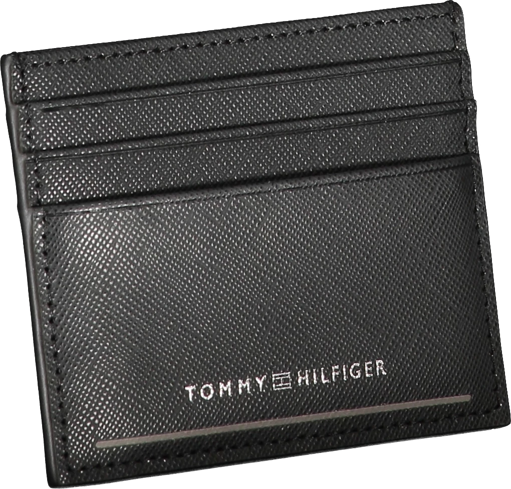 Portofol për meshkuj TOMMY HILFIGER, i zi