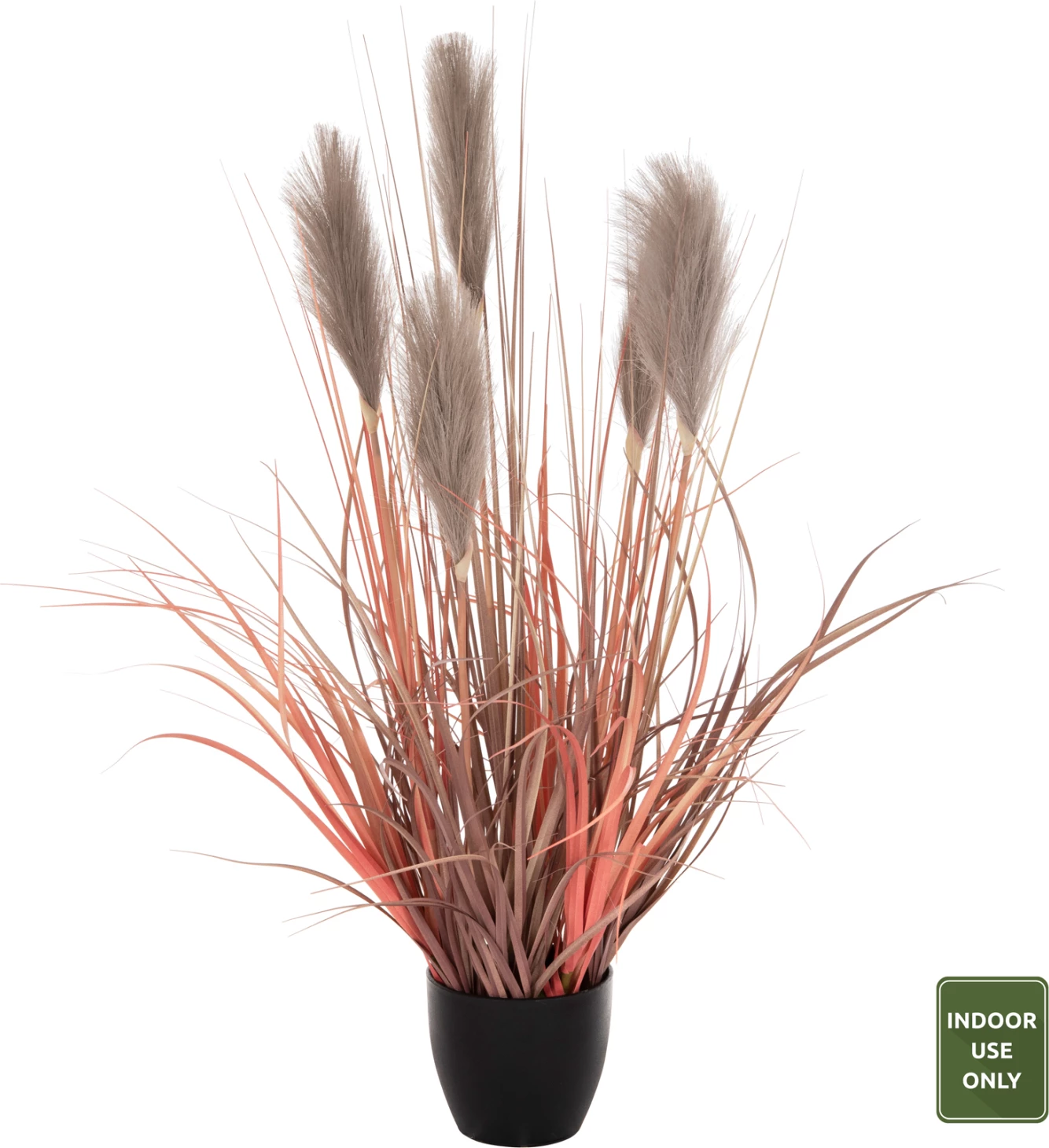 Bimë sintetike dekorative në vazo FH4015 bar + pendë Φ14,5x12,5-86Hcm