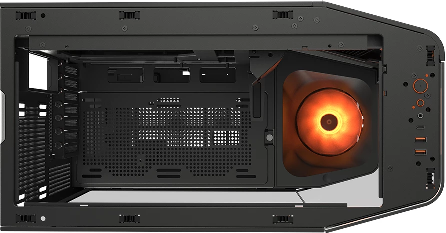 Kasë COUGAR FV270 mid tower, tempered glass, ATX, RGB, e zezë