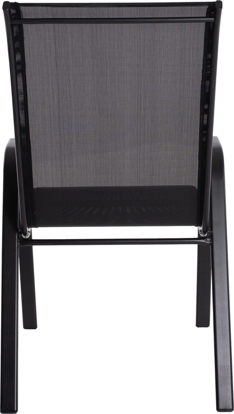 Karrige për jashtë LEON FH5000.03, metal i zi-tekstilene e zezë, 55x77x95H cm