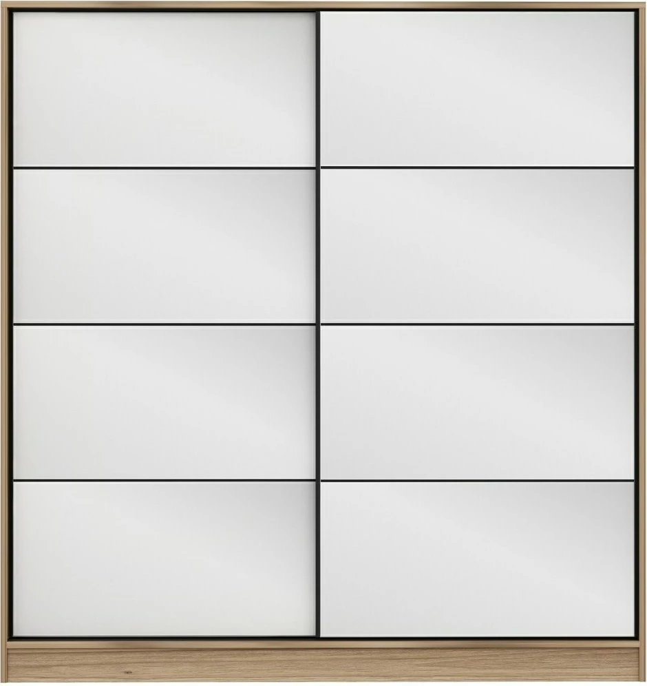 Dollap garderobe, ngjyrë dore, Skye Decor, 180x190x52 cm