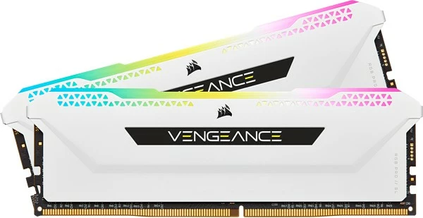 RAM Memorje Corsair Vengeance RGB 16GB (2x8GB) DDR4 3600MHz e bardhë