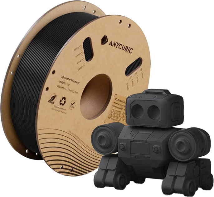 Filament 3D High Speed PLA Anycubic IPHHSBK-106 1 kg diametër 1.75 mm i zi