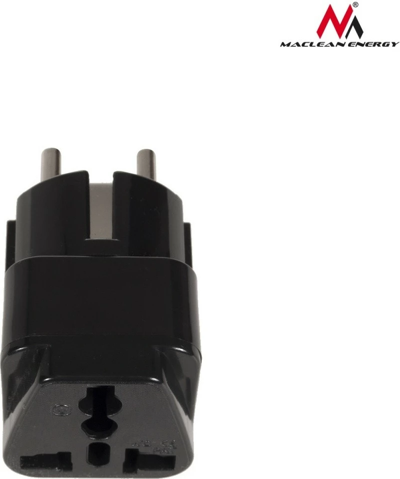 Adapter universal për prizë Maclean MCE155, i zi