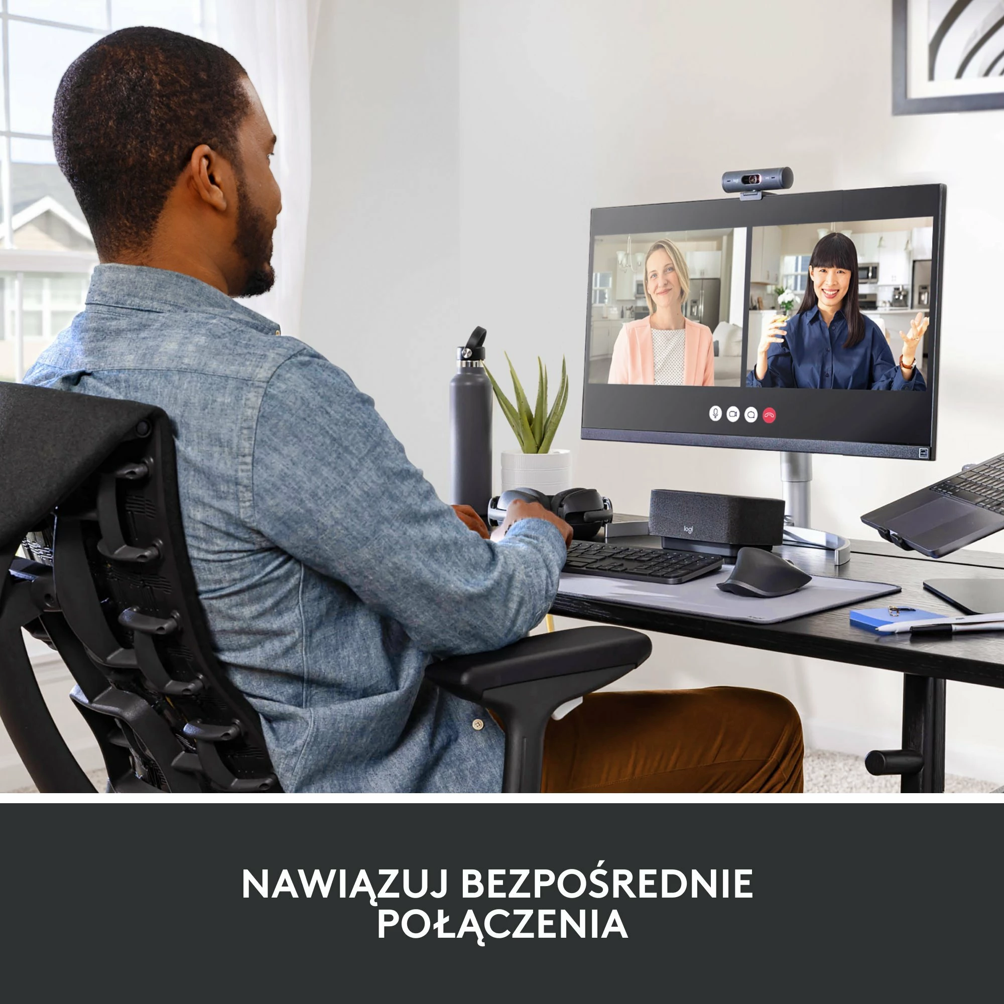Webkamerë Logitech Brio 500 (960-001422) Full HD 1080p USB-C, Graphite