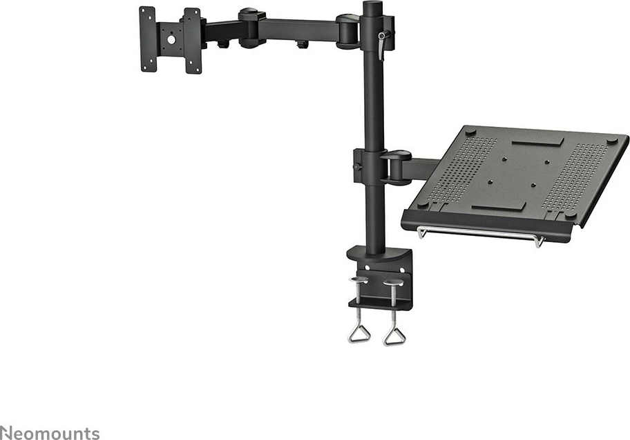 Krah tavoline Neomounts Newstar FPMA-D960NOTEBOOK, për monitor 10-27 inç dhe laptop, kapëse, i zi