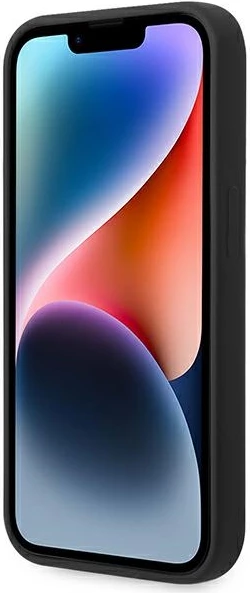 Mbështjellës Karl Lagerfeld KLHMP14XSLMP1K për iPhone 14 Pro Max 6.7", silikon, MagSafe, zi