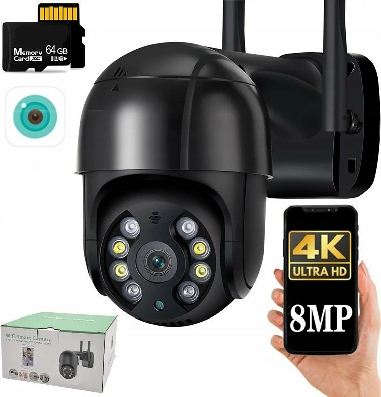 Kamerë IP Xiaomi CW400 2.5K Wi‑Fi IP66 rrotulluese 360° (EU), set me montim muri/tavani