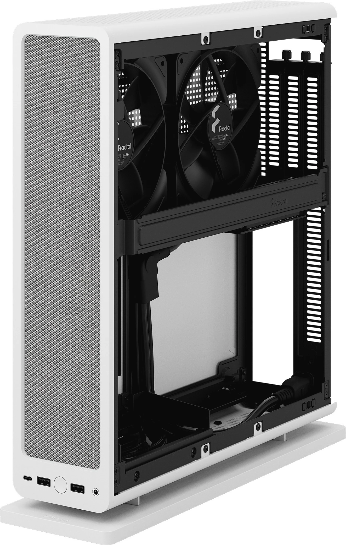 Kasë Fractal Design Ridge, Mini-ITX, SFF, e bardhë