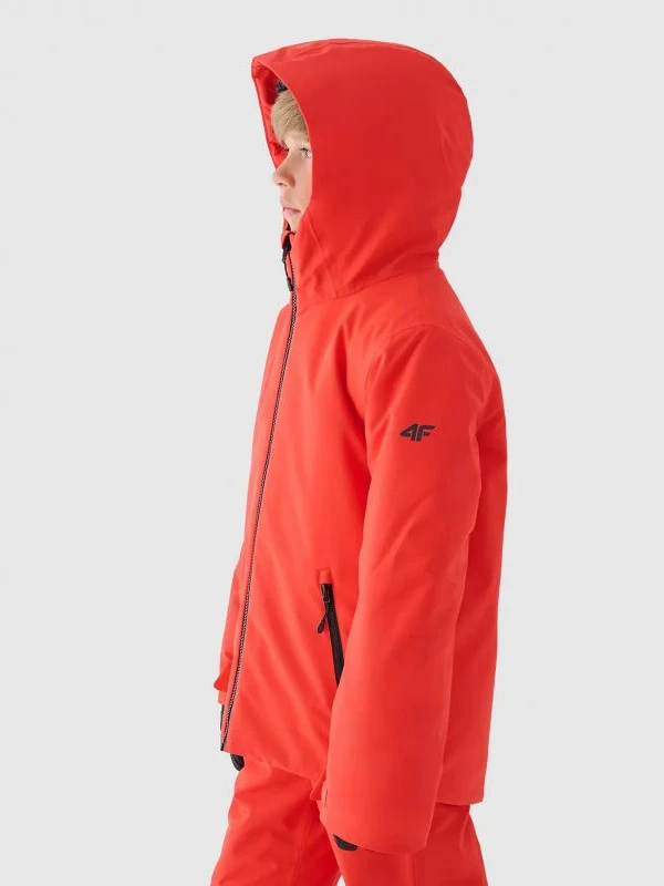 Jakne skijimi për fëmijë 4F, të kuqe