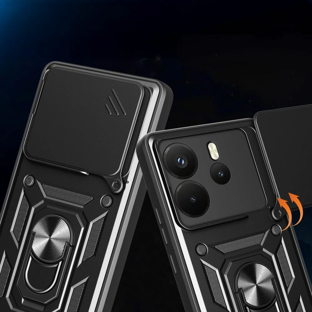 Mbështjellës Tech-Protect CamShield Pro për Xiaomi Redmi Note 14 4G, i zi matte
