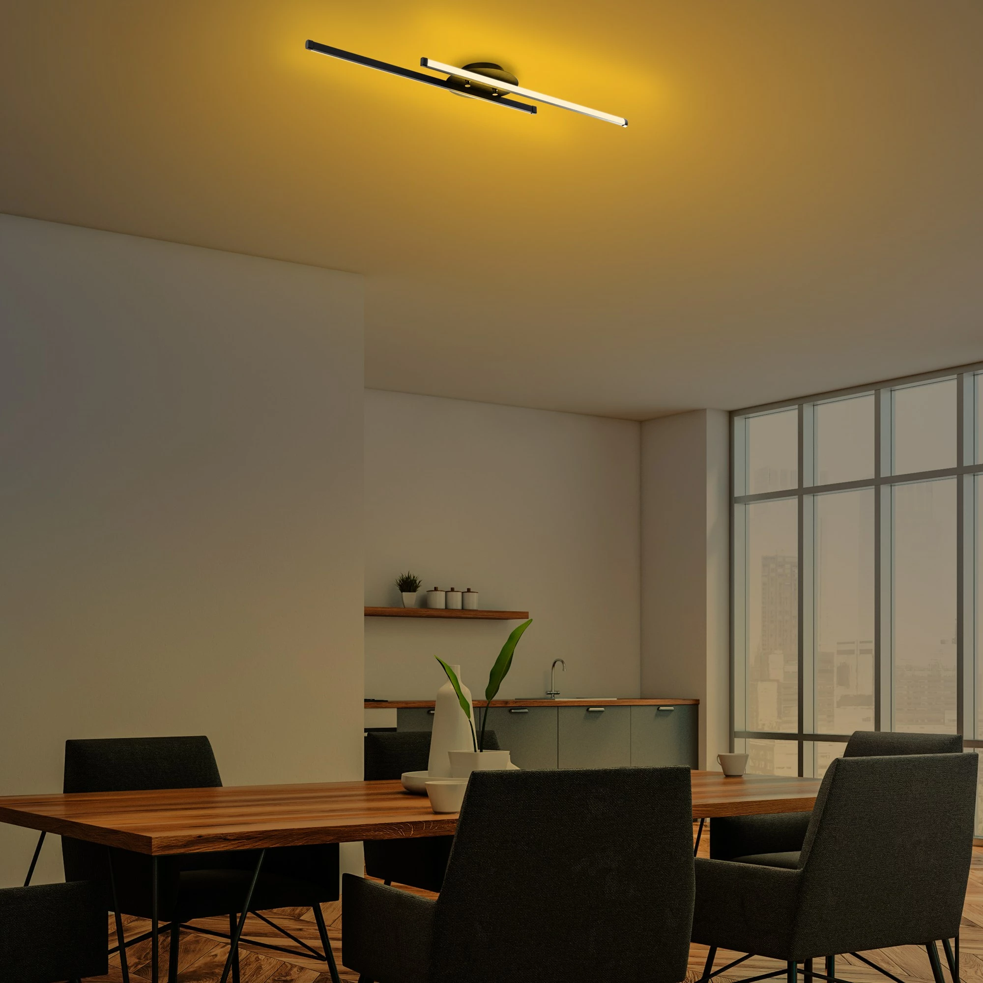 Llambë varëse Opviq, Umut - 13296, e zezë, LED