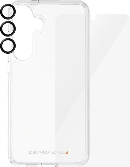 Set mbrojtës 3-në-1 PanzerGlass për Samsung Galaxy S24+, transparent