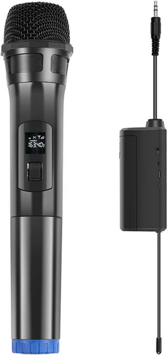 Mikrofon pa tela PULUZ PU628B, dinamik, UHF, 3.5mm, i zi
