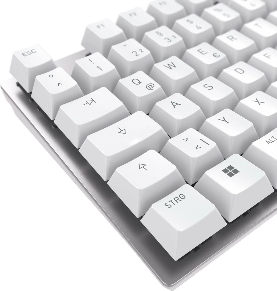 Tastierë mekanike Cherry KC 200 MX, Full-size, Wired, USB, QWERTZ, Silver, White