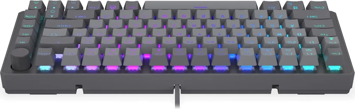 Tastierë mekanike Endorfy Thock V2 75%, RGB, Hot-Swap, gri