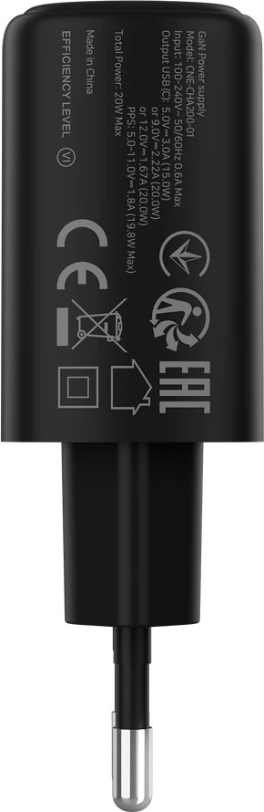 Karikues muri CANYON OnCharge 200 20W 1xUSB-C PD/PPS, EU, i zi