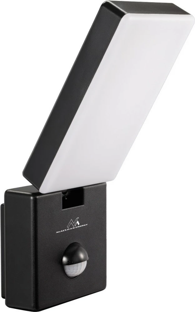 Lampë LED me sensor lëvizjeje, Maclean MCE516 B, 10W 800lm 4000K, IP65, e zezë