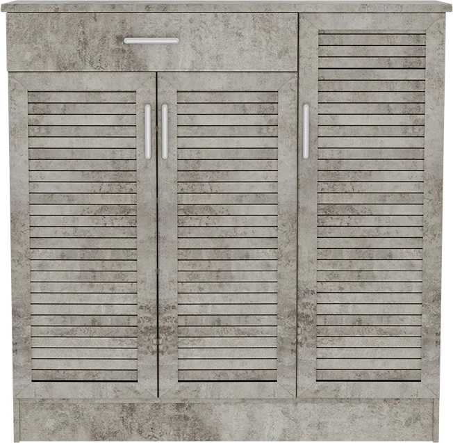 Dollap këpucësh Sante, 30 palë, ngjyrë antracit antik, 120x37x123cm