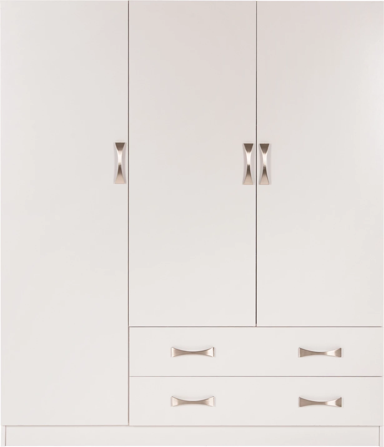 Dollap 3-fletësh CARLY FH384.05 me 2 sirtarë ngjyrë e bardhë 150x55x180H cm