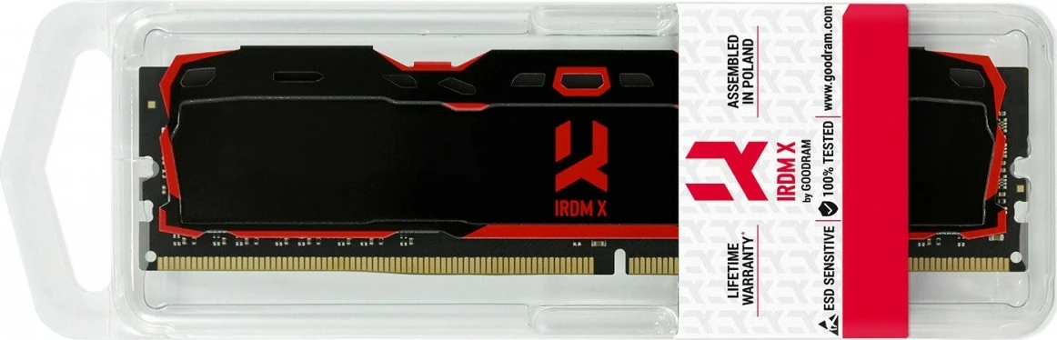 RAM Memorje GOODRAM IRDM X 16GB DDR4 3200MHz CL16, me radiator, e zezë