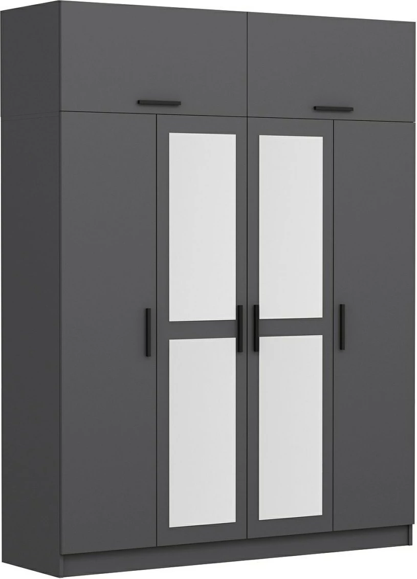 Dollap Skye Decor, ngjyrë antracit, 180x235x52cm