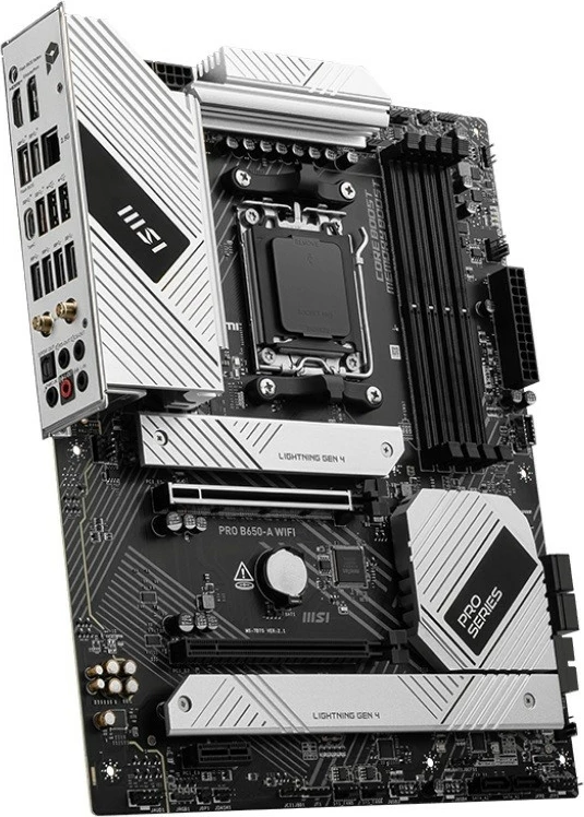 Pllakë amë MSI PRO B650-A WIFI, Socket AM5, DDR5, ATX, e zezë
